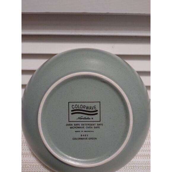 Noritake Colorwave Green 8485 stoneware cereal soup rimless bowl oven safe - Picture 2 of 6